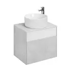 Тумба для ванной Aquaton Марбл 60 Слэйт белый матовый 1A276101MH4C0
