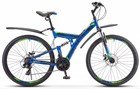 Велосипед Stels Focus MD 27.5 21-SP V010 (синий/неоновый зеленый)