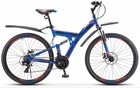 Велосипед Stels Focus MD 27.5 21-SP V010 1224838(синий/неоновый красный)