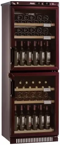 Винный шкаф Pozis ШВД-78 (коричневый)
