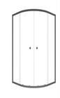Душевой уголок Triton Альфа 100Х100 (графит/ширма)