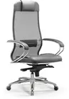 Кресло Метта SL-1.04 Infinity Easy Clean (сетка/экокожа/серый)