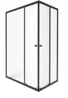 Душевой уголок Triton Вента Вельвет 120Х80 (черный/ширма)