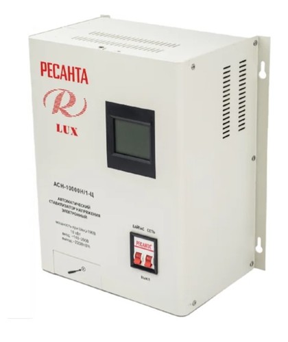 Стабилизатор напряжения Ресанта АСН 10000 Н/1-Ц Lux 63/6/18