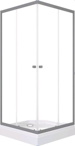 Душевая кабина Triton Вента 100Х100 (графит)