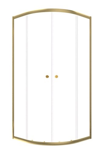 Душевой уголок Triton Альфа 90Х90 (золотистый/ширма)