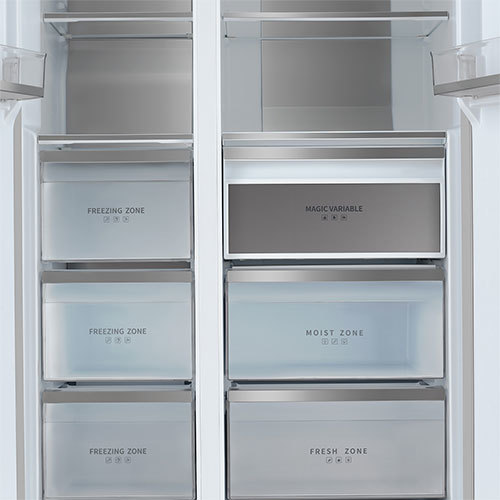 Холодильник Tesler RSD-537BI (marble beige)