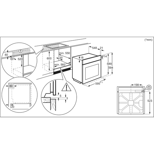 Встраиваемый духовой шкаф Electrolux KOEBP39WZ