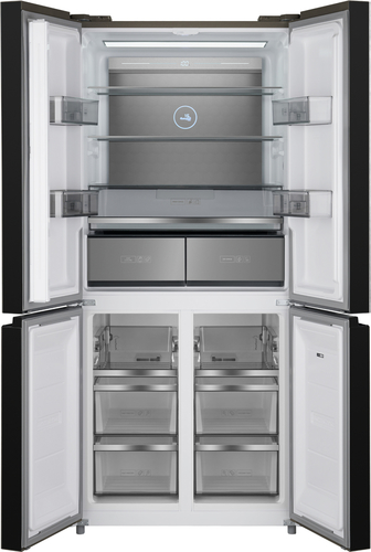 Холодильник Weissgauff 590 WCD Inverter NoFrost Blue Glass
