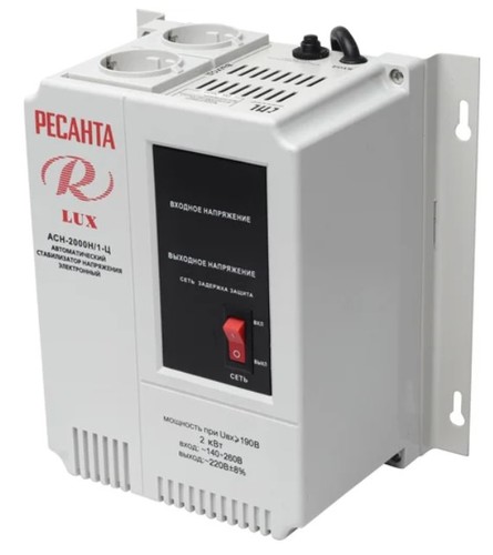 Стабилизатор напряжения Ресанта АСН 2000 Н/1-Ц Lux 63/6/15
