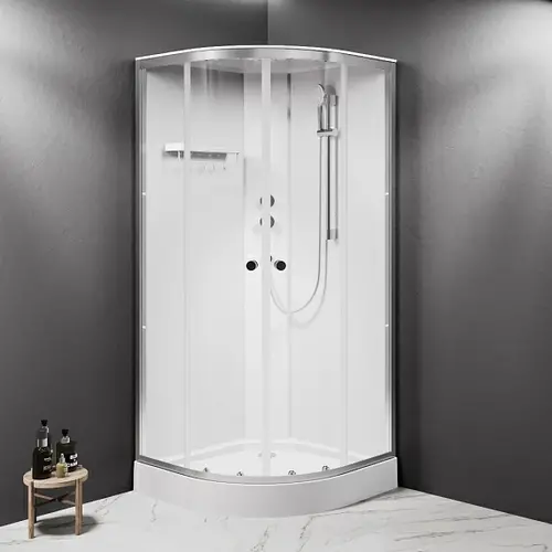Душевая кабина AM.PM W94C-401-090MT X-Joy 90x90 (профиль мат. хром, стекло прозрачное)