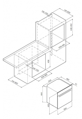 Встраиваемая микроволновая печь Graude MWG 45.0 E