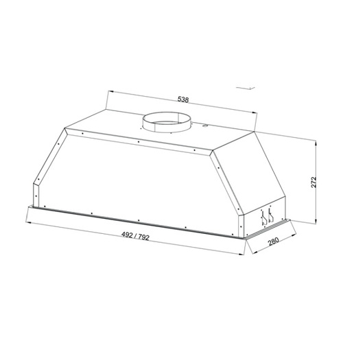 Вытяжка встраиваемая Zigmund Shtain K 011.7 W
