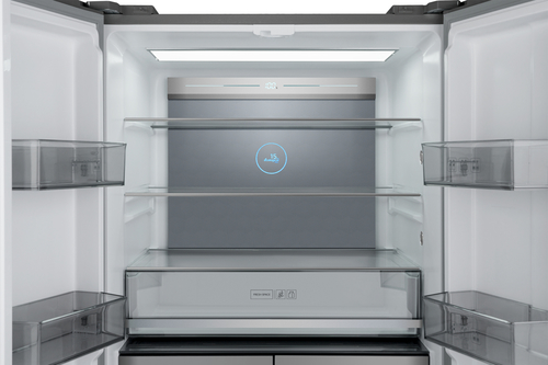 Холодильник Weissgauff 590 WCD Inverter NoFrost Blue Glass