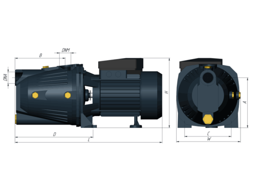 Насос садовый Unipump Jet 80 L