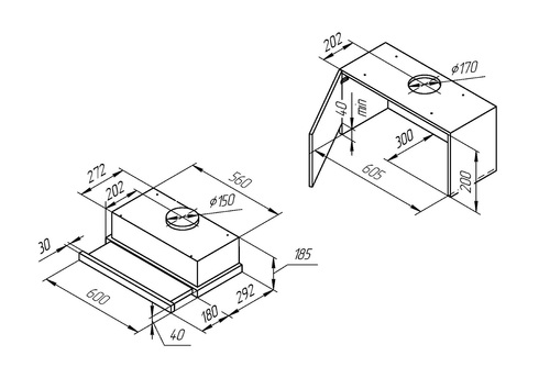 Вытяжка встраиваемая Kuppersberg Slimlux IV 60 GW
