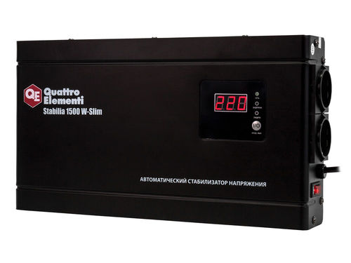 Стабилизатор напряжения Quattro Elementi Stabilia 1500 W-Slim