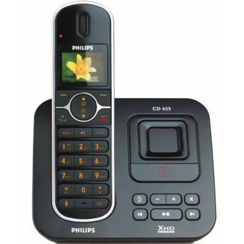 Радиотелефон Philips CD6551 Black