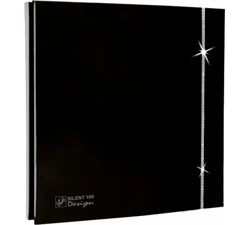 Вентилятор Soler Palau Silent-100 CZ Black Swarovski Design