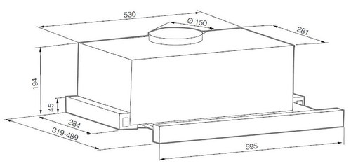 Вытяжка встраиваемая Graude DHF 60.0 S