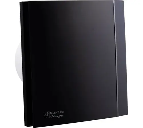 Вентилятор Soler Palau Silent-100 CZ Matt Black Design 4C