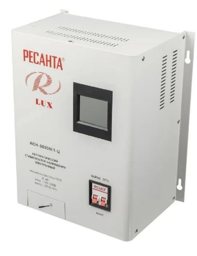 Стабилизатор напряжения Ресанта АСН 8000 Н/1-Ц Lux 63/6/17