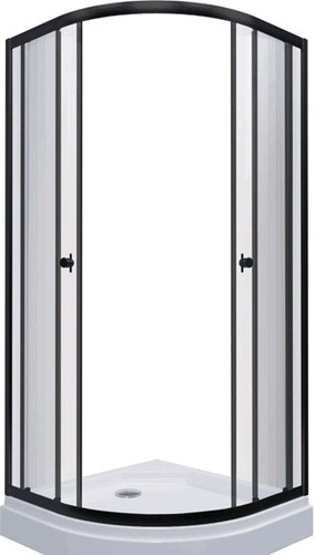 Душевая кабина Triton Альфа 80Х80 (черный/низкий поддон)