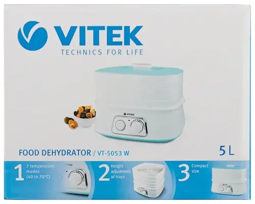 Сушилка для овощей и фруктов Vitek VT-5053