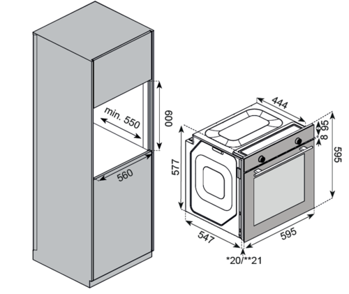 Встраиваемый духовой шкаф Kuppersberg HF 610 BX