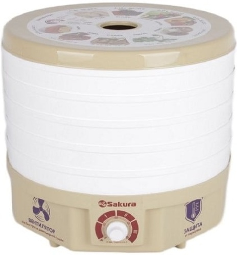 Сушилка для овощей и фруктов Sakura SA-7809BG