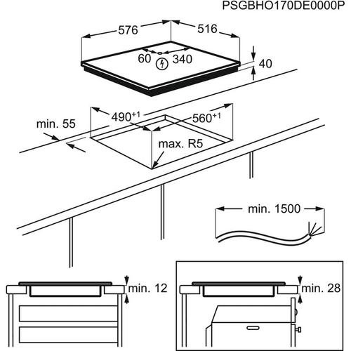 Электрическая варочная панель AEG HK624000XB