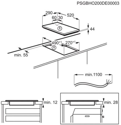 Электрическая варочная панель AEG IKB32300CB