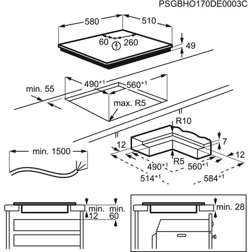 Электрическая варочная панель AEG IKE64441IB