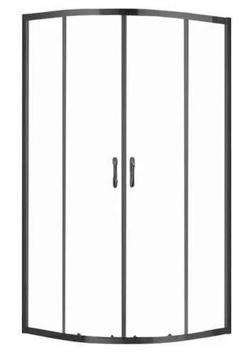 Душевой уголок Azario Milton AZ-ND2142 100x100x200 (стекло 6 мм,Easy clean, профиль черный)