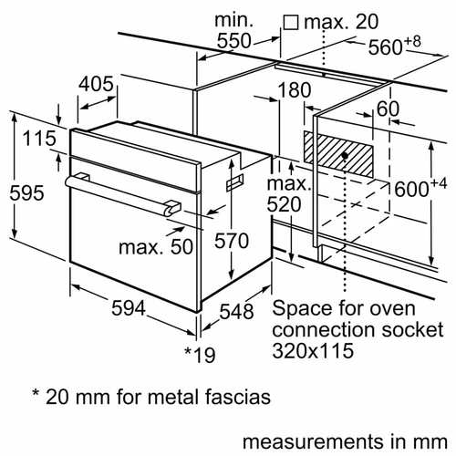 Встраиваемый духовой шкаф Bosch HBF512BW1T