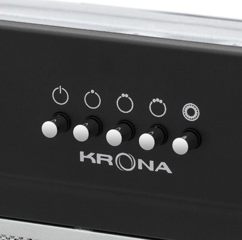 Вытяжка встраиваемая Krona Elisa 600 (black/push button)