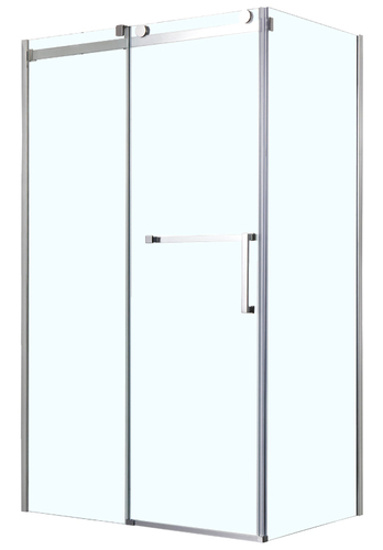 Душевой уголок Azario Vancouver AZ-NKF1131 L 80x120x200 (раздвижная дверь, стекло прозрачное 8 мм. профиль серебро)