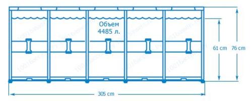 Бассейн Intex 28200 Metal Frame