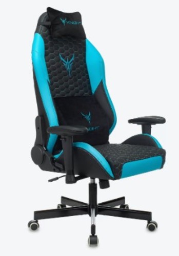 Кресло Knight Neon (черный/голубой/голубой)