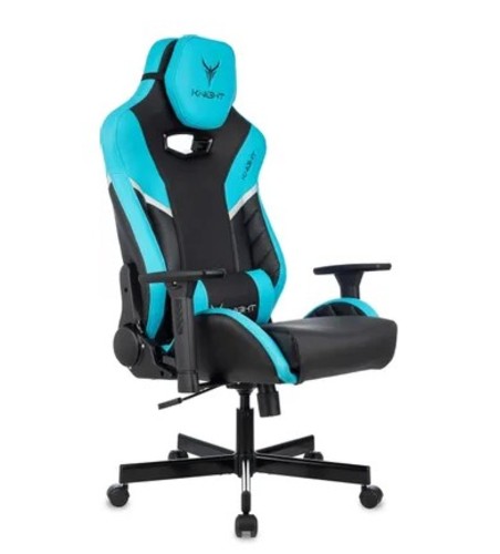 Кресло Knight Thunder 5X (черный/голубой)