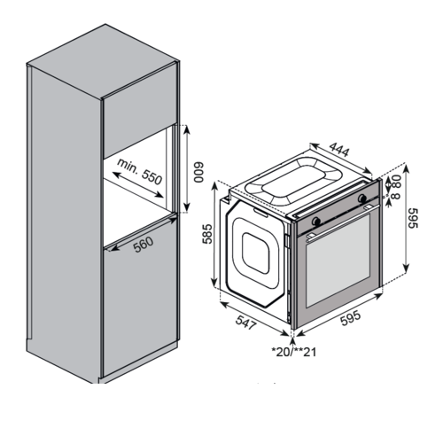 Встраиваемый духовой шкаф Kuppersberg KSO 610 SG