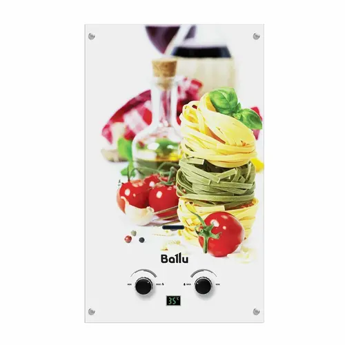 Проточный газовый водонагреватель Ballu GWH 10 Fiery Glass Pasta