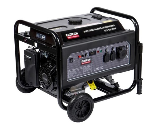 Бензиновый генератор Elitech GES 6500RW