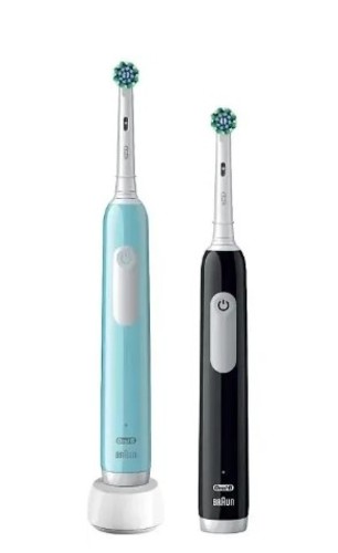 Зубная щетка Oral-B Pro Series 1 (насадки для щетки: 2шт, бирюзовый/черный)