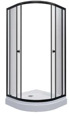 Душевая кабина Triton Прайм А 90х90 (черный/без крыши)
