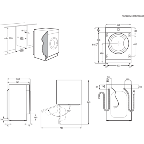 Встраиваемая стиральная машина Zanussi ZWI 712 UDWAR