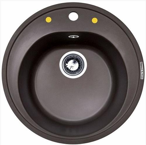 Мойка кухонная Zigmund Shtain Kreis 505 (швейцарский шоколад)