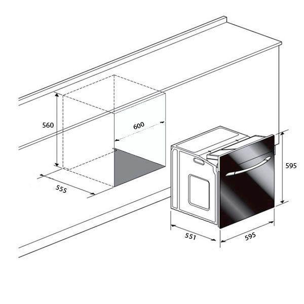 Духовой шкаф электрический indesit ifw 65y0 j bl