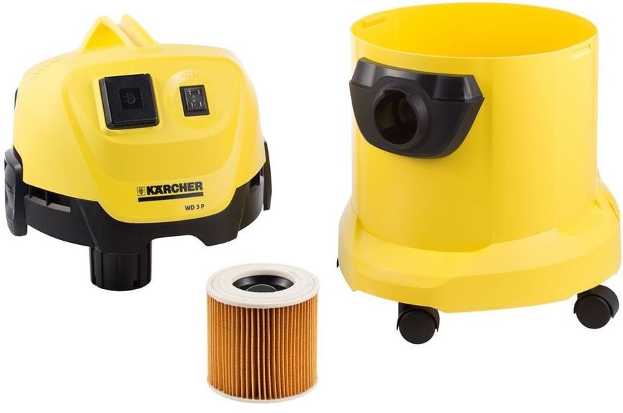 Karcher wd 3 p s. Пылесос Karcher WD 3 P 1.629-880. Строительный пылесос Karcher WD 3 P желтый [1.629-880.0]. Профессиональный пылесос Karcher WD 3 P, 1000 Вт, желтый. Двигатель для Karcher 1.629-880.0.